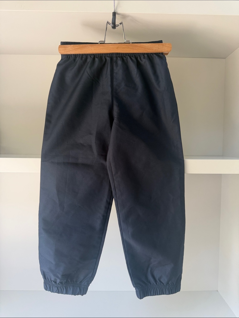 Kids Navy Elastic-Waist Rain Pants